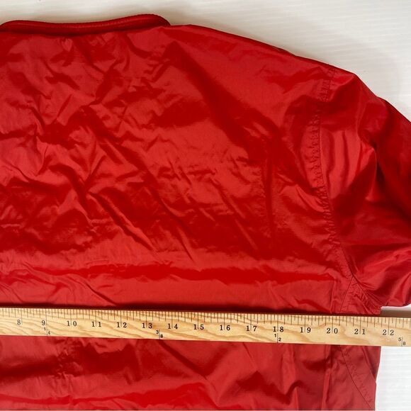 Analog Design Unlikely Futures Windbreaker Red Nylon Zipper Men's M Ribbing - Picture 6 of 8